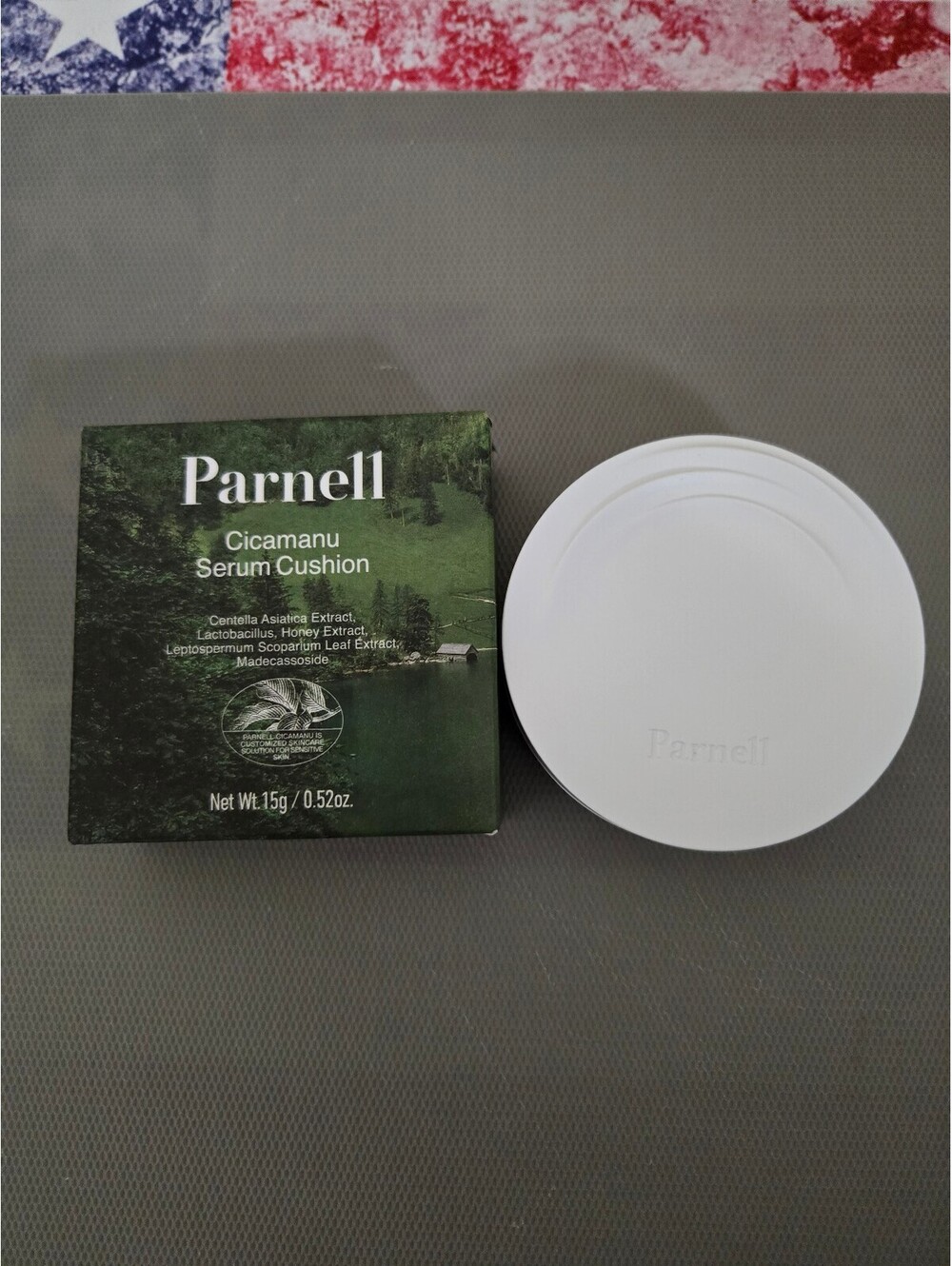 Parnell Cicamanu Serum Cushion 45N Nutmeg 15g Korean Makeup Foundation